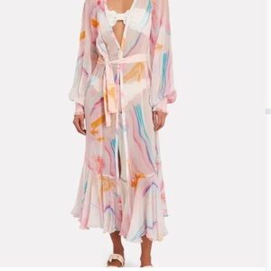 Rococo Sand womans Davina Chiffon Cover-Up Dress Size S